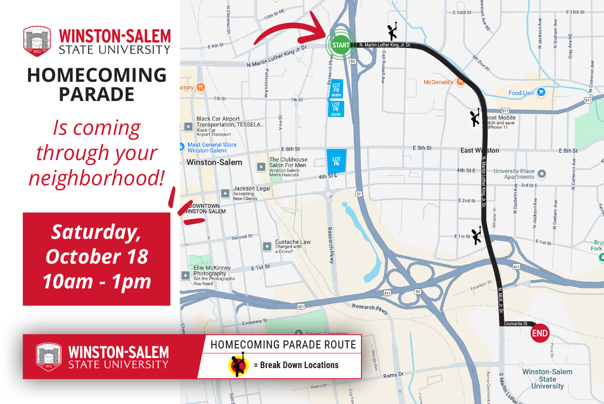 Homecoming Parade Route 2025
